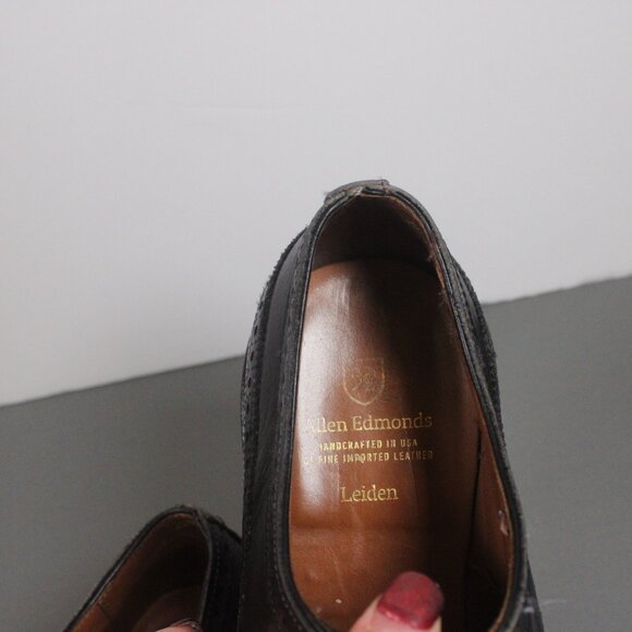 Allen‎ Edmonds Black Leather Oxfords Men’s Size 9.5 main image 10